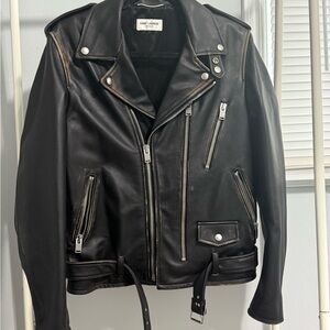 Saint Laurent Black Leather Jacket
